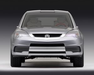 Preview wallpaper acura, rd-x, concept, gray metallic, front view, style, auto