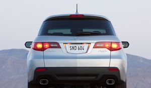 Preview wallpaper acura, rdx, metallic silver, jeep, rear view, car