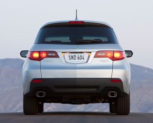 Preview wallpaper acura, rdx, metallic silver, jeep, rear view, car