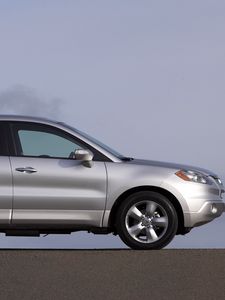 Preview wallpaper acura, rdx, metallic silver, mangers, side view, style, cars, sky, asphalt