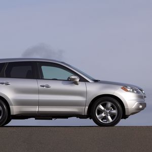 Preview wallpaper acura, rdx, metallic silver, mangers, side view, style, cars, sky, asphalt