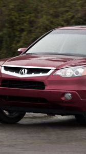 Preview wallpaper acura, rdx, red, jeep style, front view, auto, nature