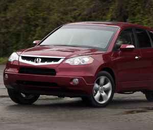 Preview wallpaper acura, rdx, red, jeep style, front view, auto, nature