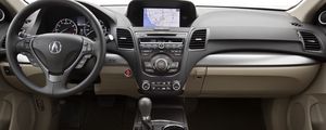 Preview wallpaper acura, rdx, salon, interior, steering wheel, speedometer