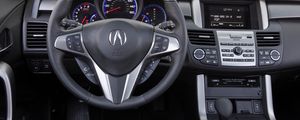 Preview wallpaper acura, rdx, salon, interior, steering wheel, speedometer