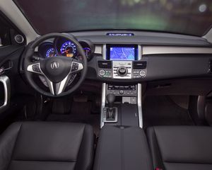 Preview wallpaper acura, rdx, salon, interior, steering wheel, speedometer