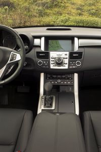 Preview wallpaper acura, rdx, salon, interior, steering wheel, speedometer, nature