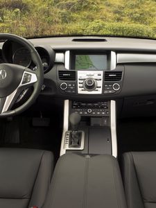 Preview wallpaper acura, rdx, salon, interior, steering wheel, speedometer, nature