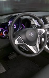 Preview wallpaper acura, rdx, salon, interior, steering wheel, speedometer