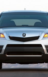 Preview wallpaper acura, rdx, silver metallic, jeep, front view, cars, style, mountain