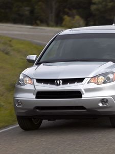 Preview wallpaper acura, rdx, silver metallic, jeep, front view, cars, style, nature