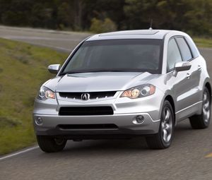 Preview wallpaper acura, rdx, silver metallic, jeep, front view, cars, style, nature