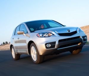 Preview wallpaper acura, rdx, silver metallic, jeep, front view, cars, speed, track