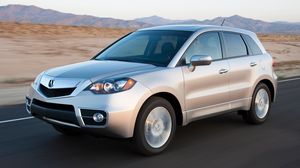 Preview wallpaper acura, rdx, white, jeep, side view, auto, speed, style, mountain