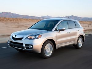 Preview wallpaper acura, rdx, white, jeep, side view, auto, speed, style, mountain