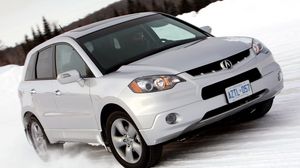 Preview wallpaper acura, rdx, white, front view, style, cars, snow, nature