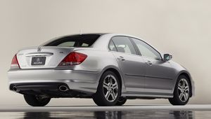 Preview wallpaper acura, rl, a-spec, metallic silver, rear view, style, auto, reflection, water