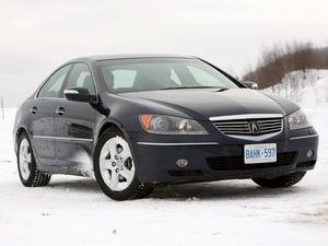 Preview wallpaper acura, rl, black, front view, auto, snow, style