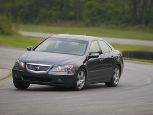 Preview wallpaper acura, rl, black, front view, style, cars, speed, movement, rotation, asphalt