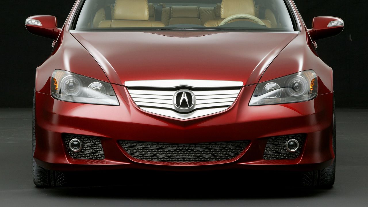 Wallpaper acura, rl, concept, red, front view, style, cars