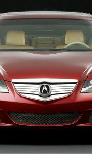 Preview wallpaper acura, rl, concept, red, front view, style, cars