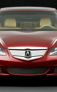 Preview wallpaper acura, rl, concept, red, front view, style, cars