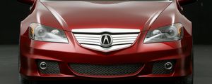 Preview wallpaper acura, rl, concept, red, front view, style, cars