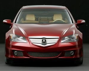 Preview wallpaper acura, rl, concept, red, front view, style, cars