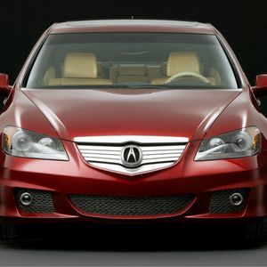 Preview wallpaper acura, rl, concept, red, front view, style, cars