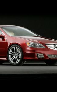 Preview wallpaper acura, rl, concept, 2005, red, side view, style, cars