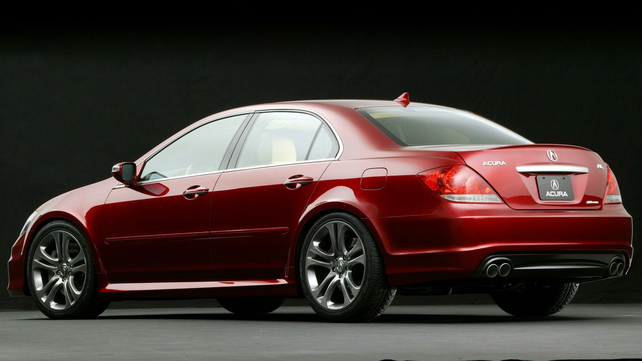 Wallpaper acura, rl, concept, 2005, red, side view, style, auto