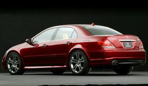 Preview wallpaper acura, rl, concept, 2005, red, side view, style, auto