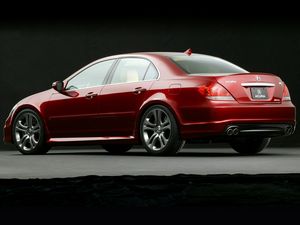 Preview wallpaper acura, rl, concept, 2005, red, side view, style, auto