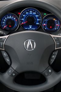 Preview wallpaper acura rl, interior, steering wheel, speedometer