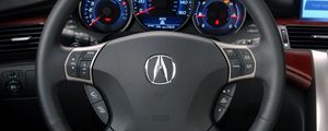 Preview wallpaper acura rl, interior, steering wheel, speedometer