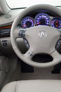 Preview wallpaper acura rl, interior, steering wheel, speedometer