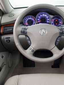 Preview wallpaper acura rl, interior, steering wheel, speedometer