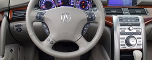 Preview wallpaper acura rl, interior, steering wheel, speedometer