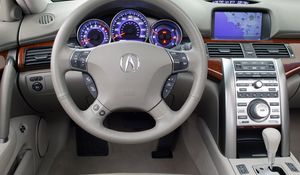 Preview wallpaper acura rl, interior, steering wheel, speedometer