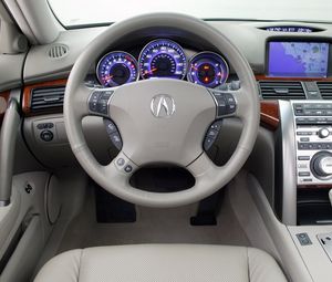 Preview wallpaper acura rl, interior, steering wheel, speedometer