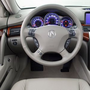 Preview wallpaper acura rl, interior, steering wheel, speedometer