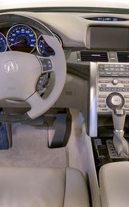 Preview wallpaper acura rl, interior, steering wheel, speedometer