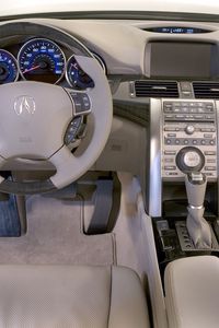 Preview wallpaper acura rl, interior, steering wheel, speedometer