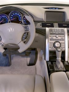 Preview wallpaper acura rl, interior, steering wheel, speedometer