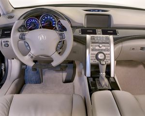 Preview wallpaper acura rl, interior, steering wheel, speedometer