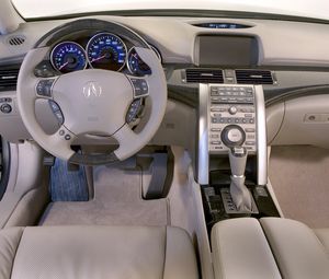 Preview wallpaper acura rl, interior, steering wheel, speedometer