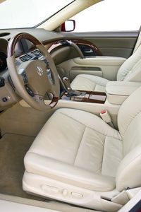 Preview wallpaper acura rl, interior, steering wheel, speedometer