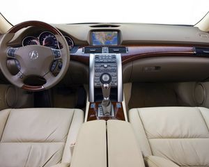 Preview wallpaper acura rl, interior, steering wheel, speedometer