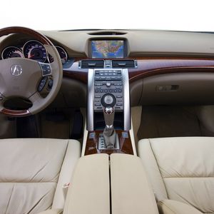 Preview wallpaper acura rl, interior, steering wheel, speedometer