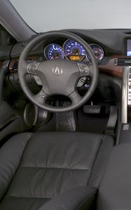 Preview wallpaper acura rl, interior, steering wheel, speedometer